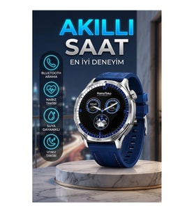 AMOLED Akıllı Saat 3 Kordonlu Bluetooth Arama Suya Dayanıklı