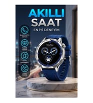 AMOLED Akıllı Saat 3 Kordonlu Bluetooth Arama Suya Dayanıklı