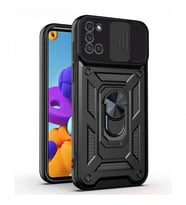 Kızaklı Tank Kılıf Samsung Galaxy A21S Siyah
