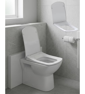 Kare Slim Klozet Kapağı Sessiz Kapanma Dayanıklı Tasarım