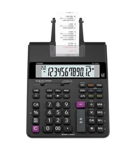 Casio HR-150RC-DC Şeritli Hesap Makinesi (Siyah)