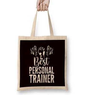 Best Personal Trainer Bodybuilding Fitness Instructor Coach Bez Çanta Uzun Saplı