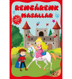 Çocuklar için Hayal ve Odak Geliştirici Rengarenk Masallar Kırmızı
