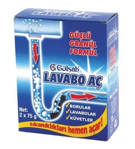 Gülşah Lavabo Aç Lavabo Açıcı Granül İkili 2 X 75 gr