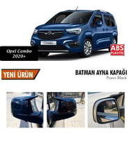 Opel Combo Yarasa Ayna Kapağı Batman Parlak Siyah Piano Black