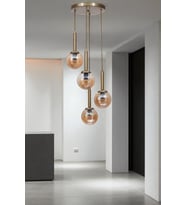 SEZGİ 4 LÜ TEPSİLİ ESKİTME BAL CAMLI SARKIT