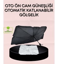 UV Korumalı Şemsiye Tipi Oto Güneşliği - Geniş Araç Uyumu