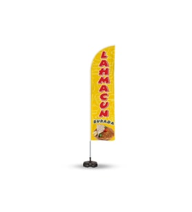 Lahmacun Temalı Yelken ve Reklam Bayragı
