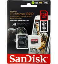 Sandisk Extreme Pro 128 Gb Microsdxc Hafıza Kartı Sdsqxcy-128G-Gn6Ma, 170 Mb/Sn'E Kadar (Çok Renkli)