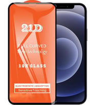 Apple Uyumlu   iPhone 12 Mini 5.4 Ekran Koruyucu 21D Tam Kaplayan Kavisli