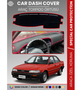 TOYOTA COROLLA (1988-1991) Torpido Örtüsü Panel Halısı Torpido Koruma Tam Uyum UV Koruma Kaymaz