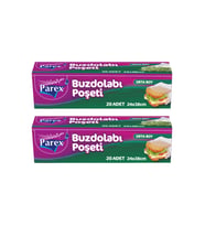 20'li Buzdolabı Poşeti Orta Boy 24 x 38 cm İkili Paket