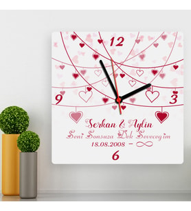 Seni Sonsuza Dek Seveceğim Yıldönümü Hediyesi Duvar Saati