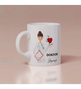 Doktor Baskılı Kupa Kişiye Özel