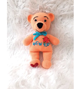Winnie Pooh Ayıcık Amigurumi Organik Oyuncak