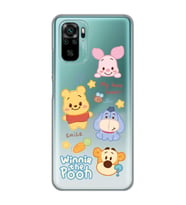 Xiaomi Redmi Note 10 / Note 10S Uyumlu Winnie The Pooh Tasarımlı Şeffaf Telefon Kılıfı