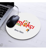 İsimli Emlakçılara Özel Yuvarlak Mousepad