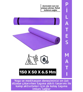 Taşıma Askılı Konforlu Su Geçirmez Kaymaz Pilates Aerobik Fitness Çadır Zemin Yer Minderi Kamp Matı