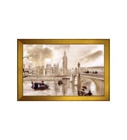 Manzara Temalı Kanvas Tablo 50 x 70 cm Gold Çerçeve