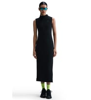 Nike Womens Tech Fleece Maxi Tank Dree Balıkçı Yaka Fermuar Yırtmaçlı Kadın Elbise Siyah