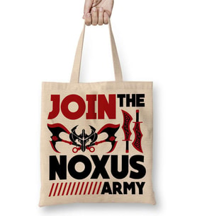League Of Legends Noxus Army Bez Çanta Uzun Saplı