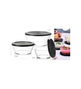 Tupperware Royal Saklama Kabı Ve Servis Kabı 3 Lü Set 1,3lt-990ml-610ml