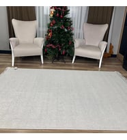 Hoom Rugs Vega S5486A Krem Hav Toz Vermez Hasır Dokuma Modern Makina Halısı