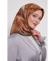 Levidor Kristal Eşarp D1 Kahve