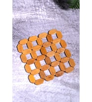 Bambu 18 Cm Kare Nihale Çaydanlık Altlığı Tencere Altlığı