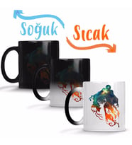 Harry Potter Patronus Sihirli Kupa Bardak Porselen