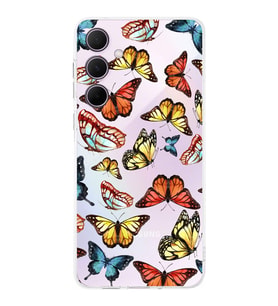 PrintiFy Galaxy A36 ile Uyumlu Water Color 2  Kamera Korumalı Şeffaf  Kılıf