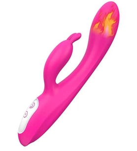 Isıtmalı Şarjlı Güçlü Titreşimli Tavşan Vibratör 22 cm