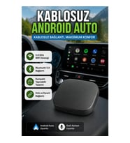 Android Auto Kablosuz Dönüştürücü Bluetooth 5.0 ve 5.8GHz WiFi Destekli Sesli Asistan Uyumlu