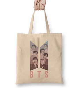 Bts Logo 01 Bez Çanta Uzun Saplı