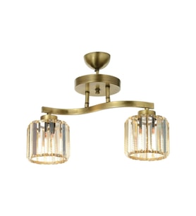 AVONNI AV-65231-2E Eskitme Kaplama Modern Avize E27 Metal Kristal 46x17cm