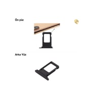 İphone Xr Sim İç Yuvası Çiftli Siyah Çiftli sim yuvası ikili sim tepsisi çiftli sim aparatı dual sim çekmecesi