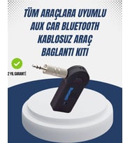 Bluetooth Destekli AUX Müzik ve Konuşma Cihazı