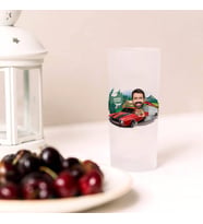 Kampta Spor Araba ve Ben Karikatürlü Rakı Bardağı 2’li Set
