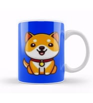 Baby Doge Coin DOGECOIN Crypto To The Moon Kupa Bardak Porselen