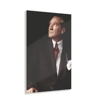 LEYLASER İstikbal Göklerdedir Atatürk Cam Tablo Duvar Dekoru (Karışık)