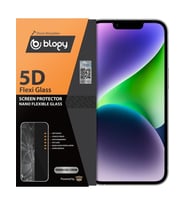Blogy iPhone 14 Plus ile Uyumlu Flexi 5D Ekran Koruyucu (Şeffaf)