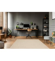 Makine Kaymaz Yıkanabilir Bej Düz Jüt Salon Mutfak Halısı Koridor Halısı Yolluk 1 cream silv