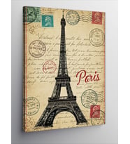 Kanvas Tablo Eyfel Kulesi Ve Paris Teması