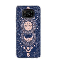 Poco X3 Pro / X3 NFC Uyumlu Güneş Tasarımlı Şeffaf Telefon Kılıfı