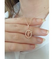 yıldızlı peri kızı gümüş kolye (Rose)