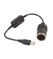 USB 2.0 5 VOLT - 2 AMPER TO 12 VOLT - 0.8 AMPER ÇAKMAK FİŞİ DİŞİ ÇEVİRİCİ (2818)
