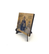 Ayasofya Deesis Mozaiği Baskılı MDF Masaüstlük 10X10