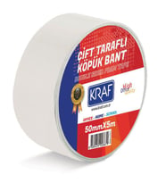 Kraf Çift Taraflı Köpük Bant 50 mm x 5 mt 