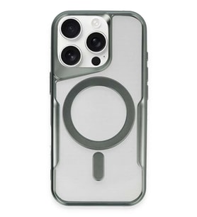 iPhone 16 Pro Kılıf Boyi Magsafe Silikon Kapak - Yeşil