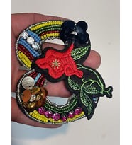 9X8 CM PUL PAYETLİ NAKIŞ İŞLEMELİ 8 RAKAMI APLİK YAMA ARMA AKSESUAR